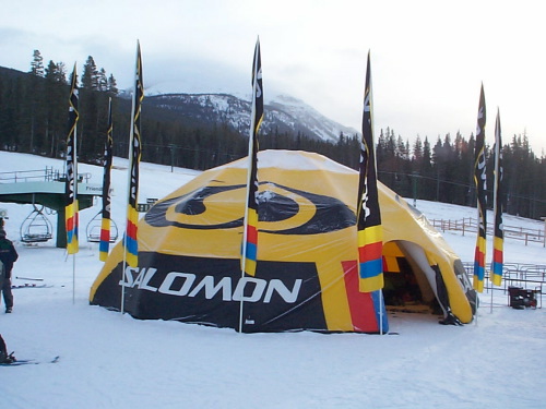 Inflatable Buildings and Tents salomon tent in snow